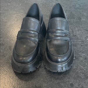Call It Spring Black Platform Loafers